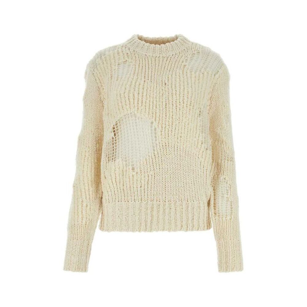 CHLOE Distressed Knit Sweater Women NUDE & NEUTRALS Sweaters & Knitwear - Picture 5 of 5